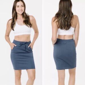 NWT ZYIA Active Take Me Everywhere Blue Drawstring Skirt XXL